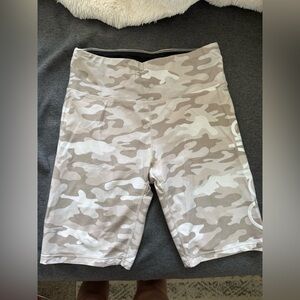 Calvin Klein Camo High-Waist Biker Shorts